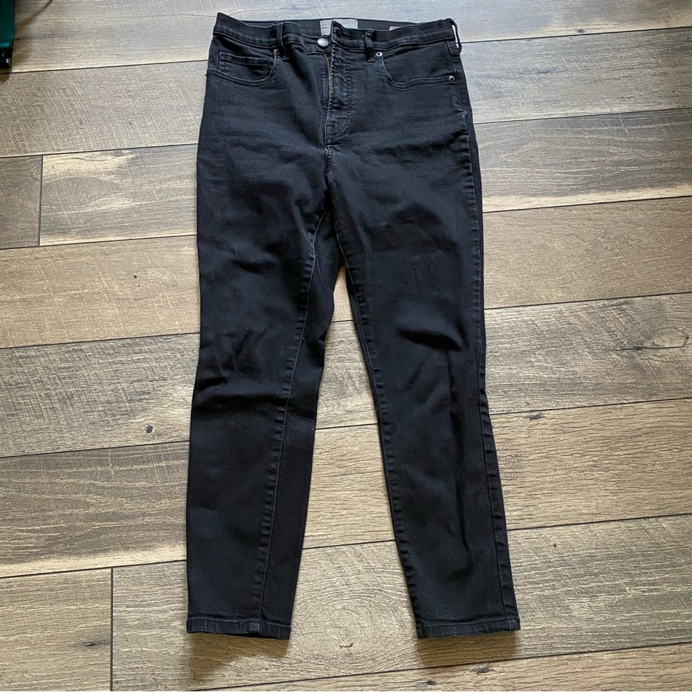 Everlane || Highrise Skinny Ankle Jeans Faded Black Size 31
